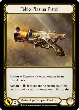 Image of Teklo Plasma Pistol (Golden) [FAB144] (Promo)  Cold Foil