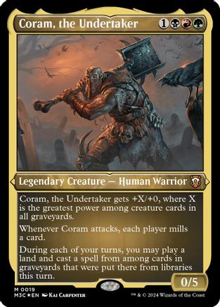 Image of Coram, the Undertaker (Foil Etched) [Modern Horizons 3 Commander]