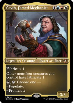 Image of Cayth, Famed Mechanist (Foil Etched) [Modern Horizons 3 Commander]