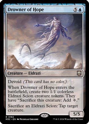 Image of Drowner of Hope (Ripple Foil) (M3C-182) - Modern Horizons 3 Commander Foil