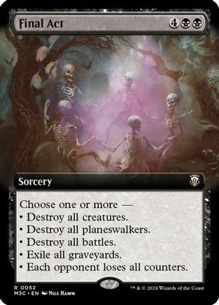 Image of Final Act (Extended Art) (Ripple Foil) [Modern Horizons 3 Commander]