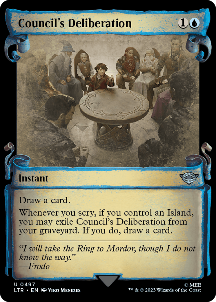 Image of Council's Deliberation [The Lord of the Rings: Tales of Middle-Earth Showcase Scrolls]
