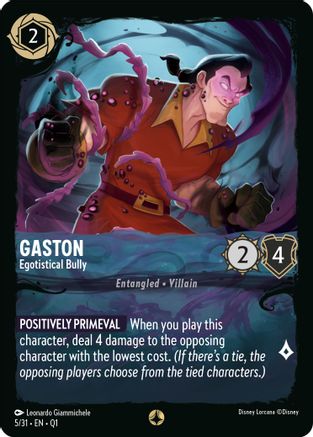 Image of Gaston - Egotistical Bully (5/31) - Illumineers Quest Deep Trouble