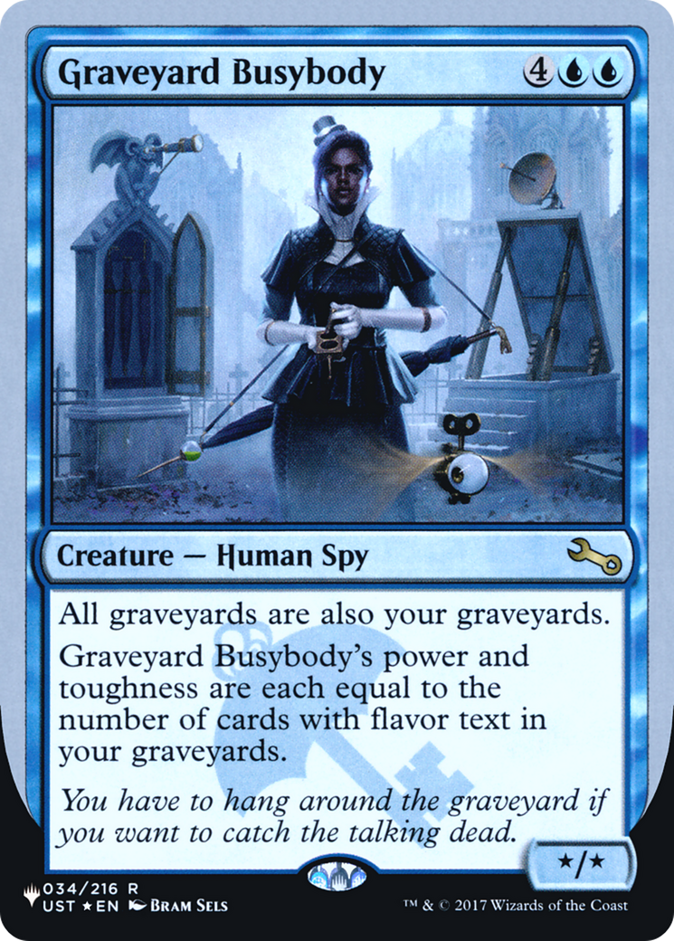 Image of Graveyard Busybody (Unfinity Foil Edition) [The List]