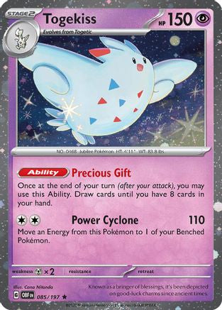 Image of Togekiss (085/197) (Cosmos Holo) [Scarlet & Violet: Obsidian Flames]