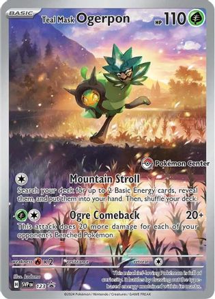 Image of Teal Mask Ogerpon (123) (Pokemon Center Exclusive) [Scarlet & Violet: Black Star Promos]