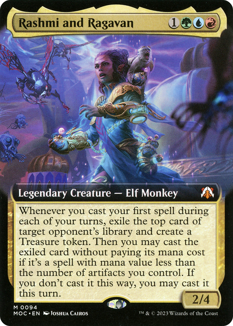 Image of Rashmi and Ragavan (Extended Art) [March of the Machine Commander]