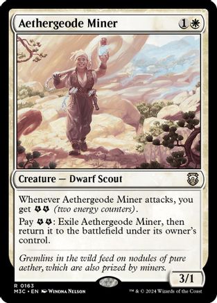 Image of Aethergeode Miner (Ripple Foil) [Modern Horizons 3 Commander]