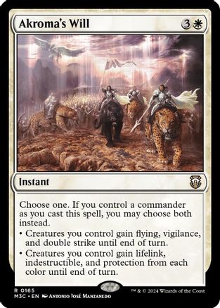 Image of Akroma's Will (Ripple Foil) [Modern Horizons 3 Commander]