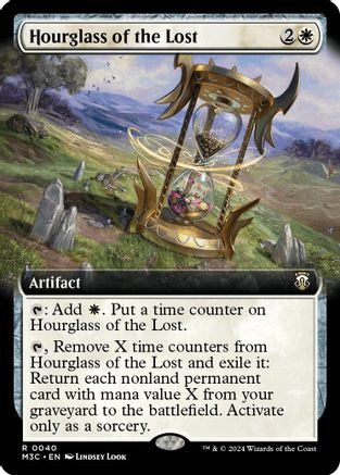 Image of Hourglass of the Lost (Extended Art) (Ripple Foil) (M3C-040) - Modern Horizons 3 Commander Foil