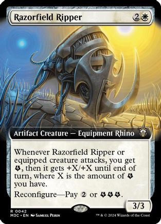 Image of Razorfield Ripper (Extended Art) (Ripple Foil) [Modern Horizons 3 Commander]