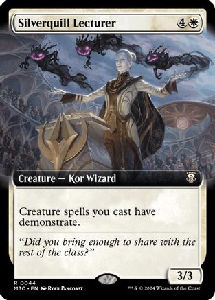 Image of Silverquill Lecturer (Extended Art) (Ripple Foil) [Modern Horizons 3 Commander]