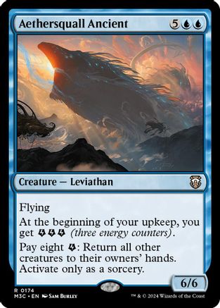 Image of Aethersquall Ancient (Ripple Foil) (M3C-174) - Modern Horizons 3 Commander Foil