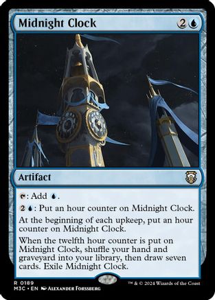 Image of Midnight Clock (Ripple Foil) [Modern Horizons 3 Commander]