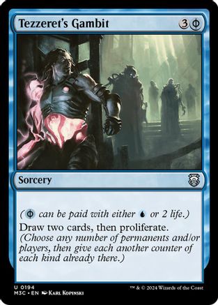 Image of Tezzeret's Gambit (Ripple Foil) (M3C-194) - Modern Horizons 3 Commander Foil