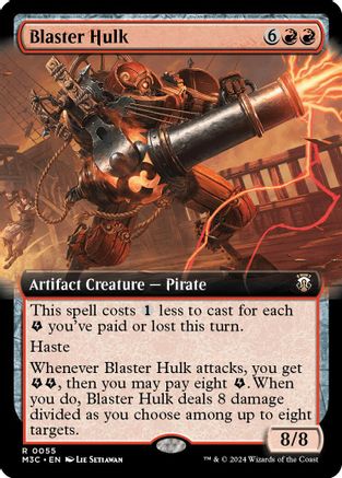 Image of Blaster Hulk (Extended Art) (Ripple Foil) [Modern Horizons 3 Commander]