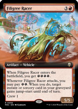 Image of Filigree Racer (Extended Art) (Ripple Foil) (M3C-056) - Modern Horizons 3 Commander Foil