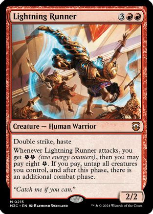 Image of Lightning Runner (Ripple Foil) [Modern Horizons 3 Commander]