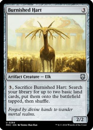 Image of Burnished Hart (Ripple Foil) (M3C-284) - Modern Horizons 3 Commander Foil