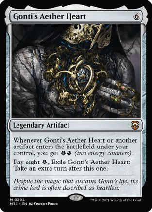 Image of Gonti's Aether Heart (Ripple Foil) [Modern Horizons 3 Commander]