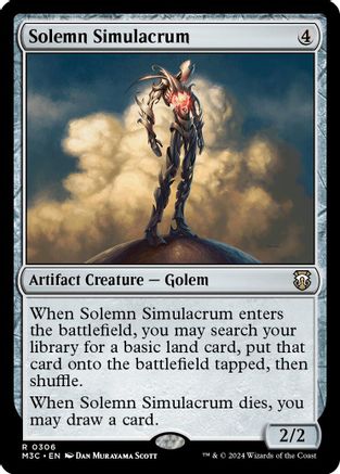 Image of Solemn Simulacrum (Ripple Foil) [Modern Horizons 3 Commander]