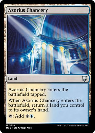 Image of Azorius Chancery (Ripple Foil) (M3C-319) - Modern Horizons 3 Commander Foil