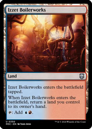 Image of Izzet Boilerworks (Ripple Foil) (M3C-350) - Modern Horizons 3 Commander Foil