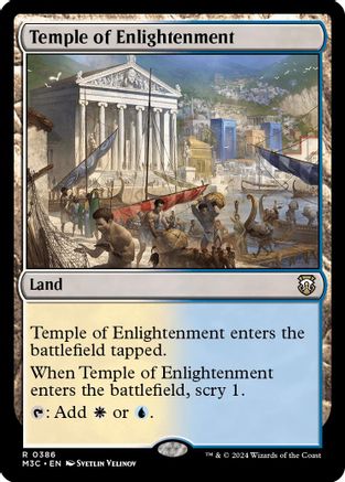 Image of Temple of Enlightenment (Ripple Foil) (M3C-386) - Modern Horizons 3 Commander Foil