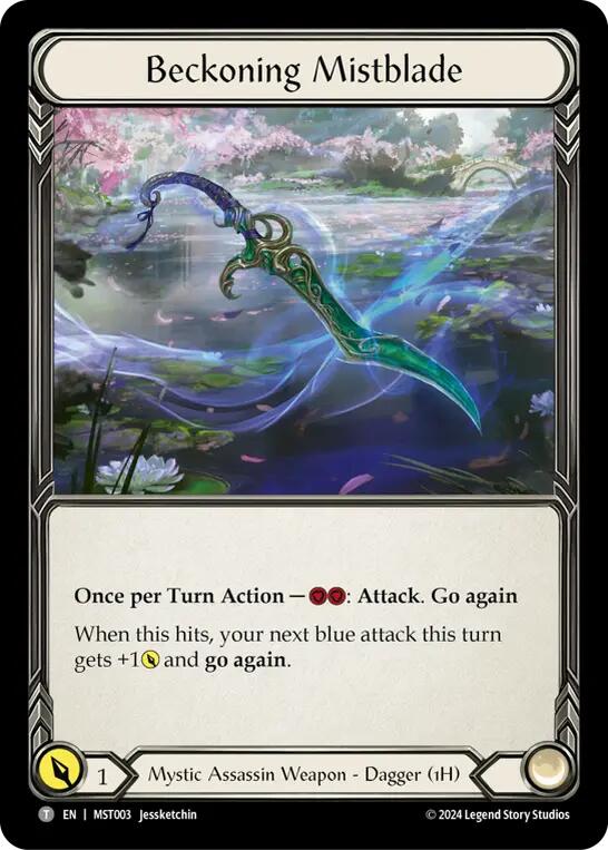 Image of Beckoning Mistblade // Spectral Shield [MST003//MST158] (Part the Mistveil)