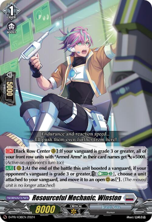 Image of Resourceful Mechanic, Winston (D-PR/436EN) [D Promo Cards]