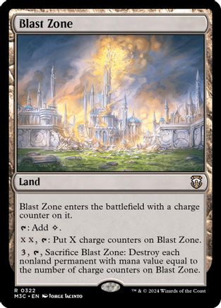 Image of Blast Zone (Ripple Foil) (M3C-322) - Modern Horizons 3 Commander Foil