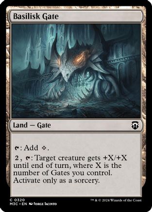 Image of Basilisk Gate (Ripple Foil) (M3C-320) - Modern Horizons 3 Commander Foil