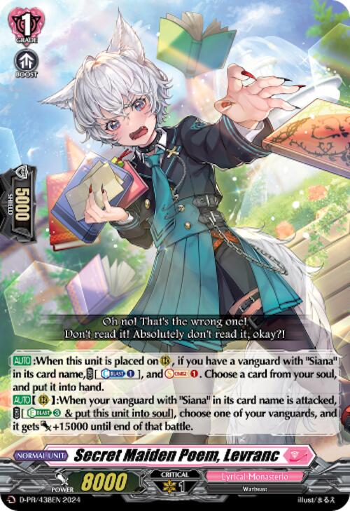 Image of Secret Maiden Poem, Levranc (D-PR/438EN) [D Promo Cards]