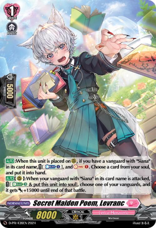 Image of Secret Maiden Poem, Levranc (Foil) (D-PR/439EN) [D Promo Cards]
