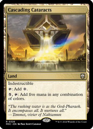Image of Cascading Cataracts (Ripple Foil) (M3C-326) - Modern Horizons 3 Commander Foil