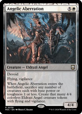 Image of Angelic Aberration (Ripple Foil) (M3C-039) - Modern Horizons 3 Commander Foil