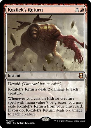 Image of Kozilek's Return (Ripple Foil) [Modern Horizons 3 Commander]