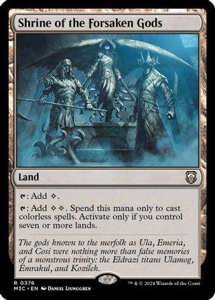 Image of Shrine of the Forsaken Gods (Ripple Foil) [Modern Horizons 3 Commander]