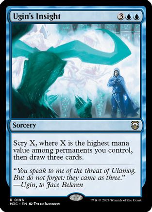 Image of Ugin's Insight (Ripple Foil) (M3C-196) - Modern Horizons 3 Commander Foil