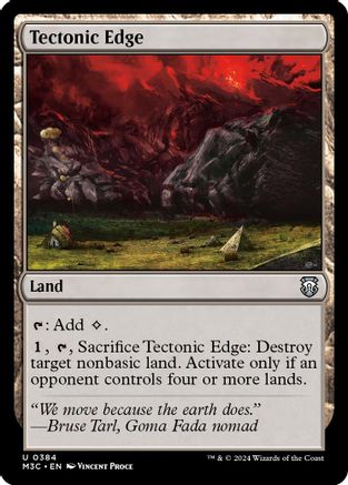Image of Tectonic Edge (Ripple Foil) (M3C-384) - Modern Horizons 3 Commander Foil