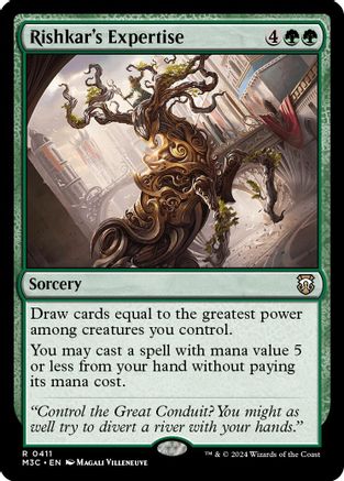 Image of Rishkar's Expertise (Ripple Foil) (M3C-411) - Modern Horizons 3 Commander Foil