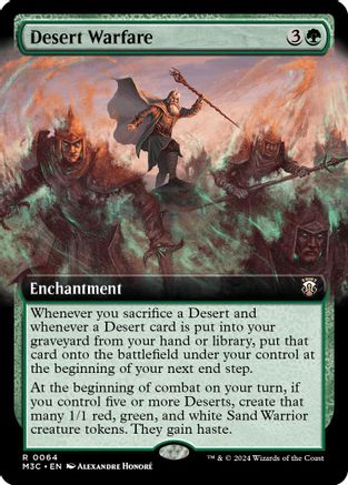 Image of Desert Warfare (Extended Art) (Ripple Foil) (M3C-064) - Modern Horizons 3 Commander Foil