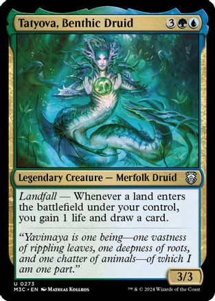 Image of Tatyova, Benthic Druid (Ripple Foil) [Modern Horizons 3 Commander]