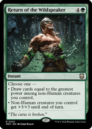 Image of Return of the Wildspeaker (Ripple Foil) (M3C-242) - Modern Horizons 3 Commander Foil