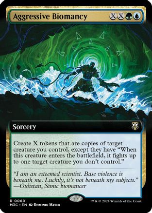 Image of Aggressive Biomancy (Extended Art) (Ripple Foil) [Modern Horizons 3 Commander]