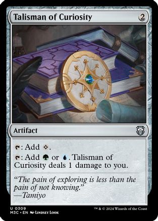 Image of Talisman of Curiosity (Ripple Foil) [Modern Horizons 3 Commander]
