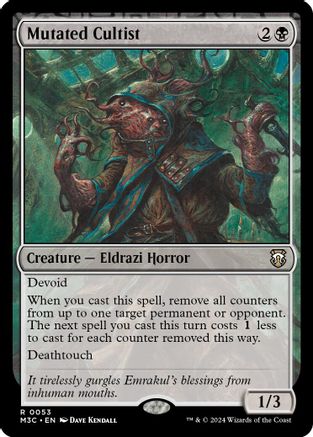 Image of Mutated Cultist (Ripple Foil) [Modern Horizons 3 Commander]
