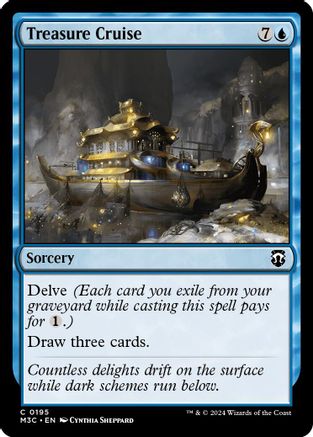 Image of Treasure Cruise (Ripple Foil) [Modern Horizons 3 Commander]