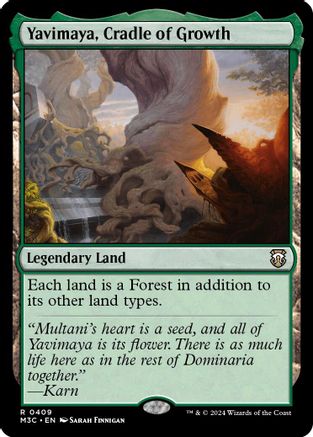 Image of Yavimaya, Cradle of Growth (Ripple Foil) [Modern Horizons 3 Commander]