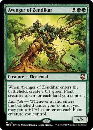 Image of Avenger of Zendikar (Ripple Foil) [Modern Horizons 3 Commander]
